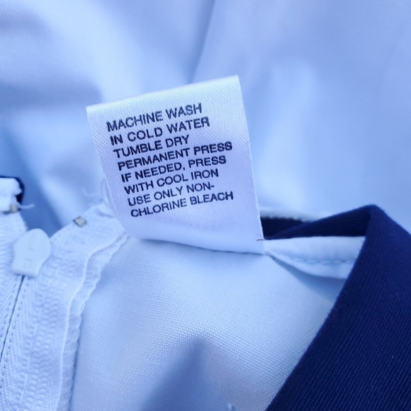 Vintage Baby Togs One-piece Bubble Romper White|Navy Sailor Girls 12 Months - Picture 4 of 5